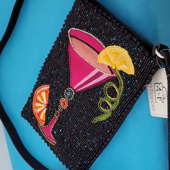 Mary Frances Take a Sip Leather Crossbody Phone Bag - Picture 13 of 14